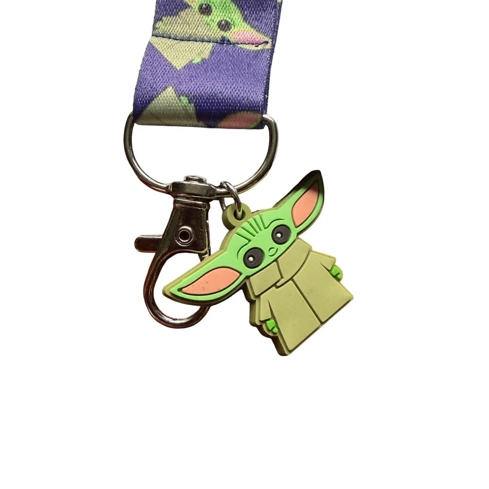 Star Wars Mandalorian Lanyard Kids‎ One Size Purple New Grogu Baby Yoda Charm
